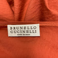 Load image into Gallery viewer, Brunello Cucinelli Terracotta Monili Bead Embellished Belted Sleeveless Cotton Midi Dress
