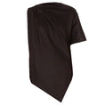 Load image into Gallery viewer, The Row Black Kasper Asymmetric Silk and Wool Top

