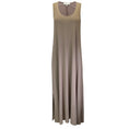 Load image into Gallery viewer, Lafayette 148 New York Taupe Sleeveless Stretch Jersey Maxi Dress
