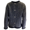 Load image into Gallery viewer, Rokh Black / White Velvet Trimmed Wool Tweed Jacket
