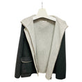 Load image into Gallery viewer, Agnona Charcoal Grey / Heather Grey Zip Front Cashmere Jacket

