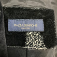 Load image into Gallery viewer, Piazza Sempione Black / White Patterned Button Front Velvet Coat
