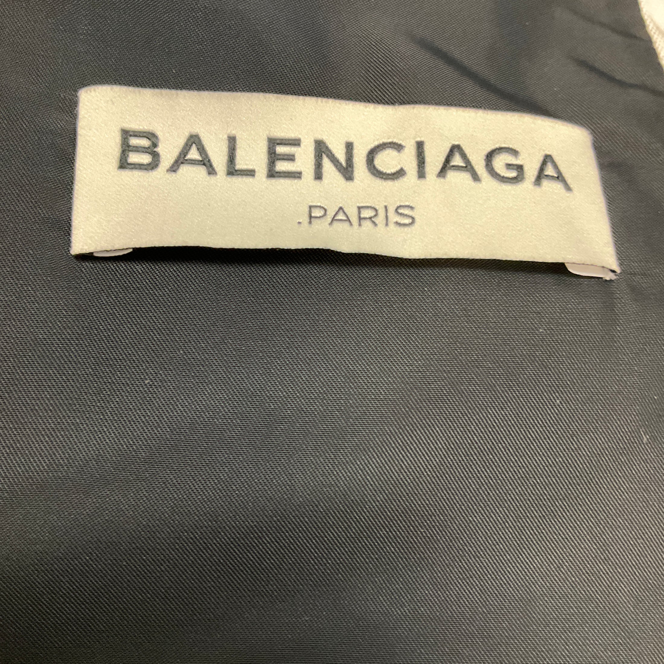 Balenciaga White Hooded Padded Puffer Jacket