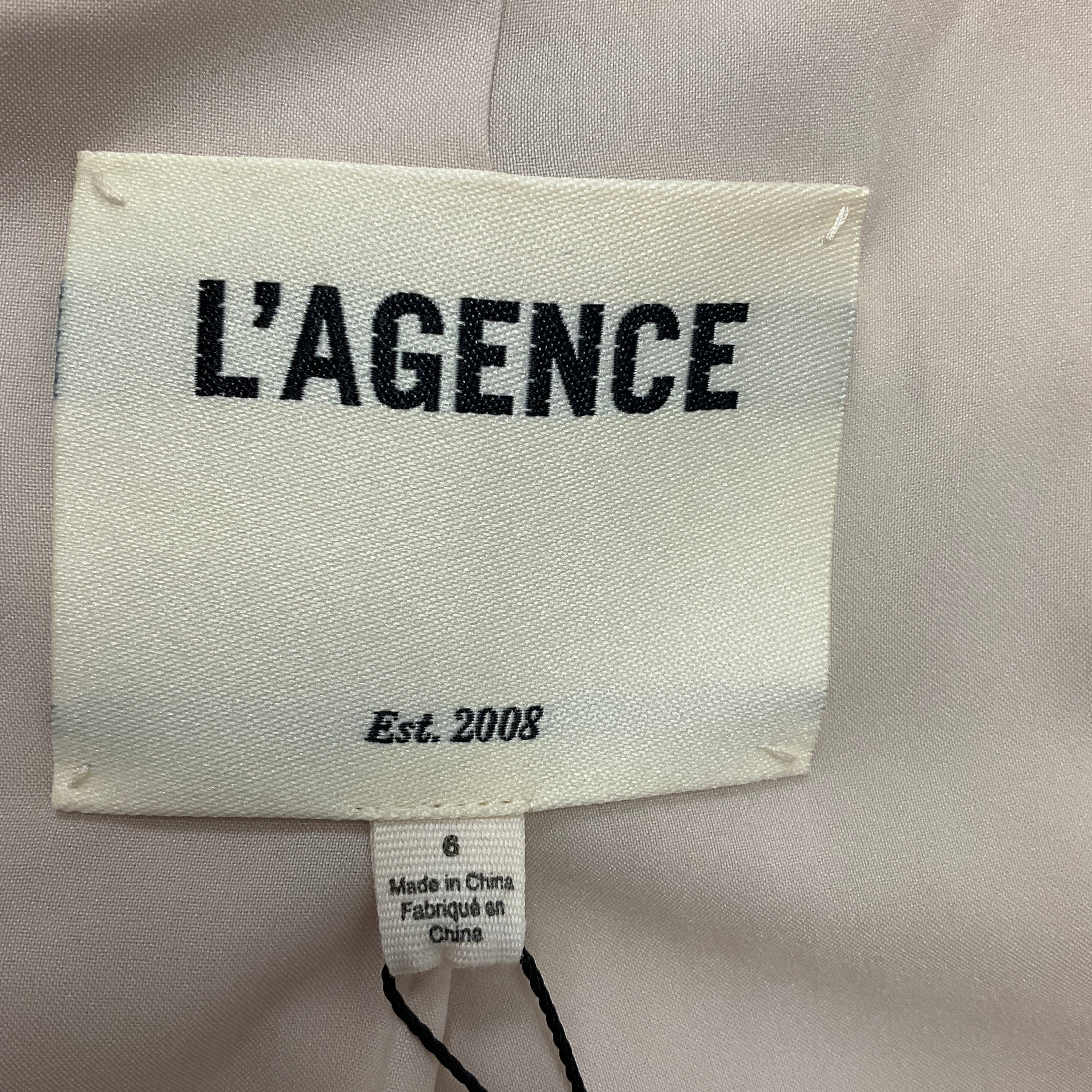 L'Agence Bone / Ivory Stripe Linen Clementine Blazer