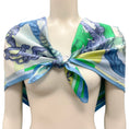 Load image into Gallery viewer, Hermes Blue / Green Multi Della Cavalleria Print Square Silk Twill Scarf
