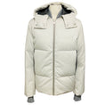 Load image into Gallery viewer, Balenciaga White Hooded Padded Puffer Jacket
