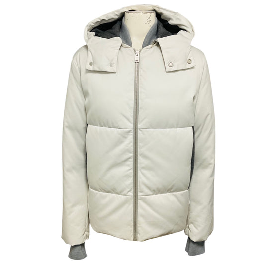 Balenciaga White Hooded Padded Puffer Jacket
