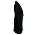 Load image into Gallery viewer, Bouchra Jarrar Black Button Front Mid Length Wool Coat

