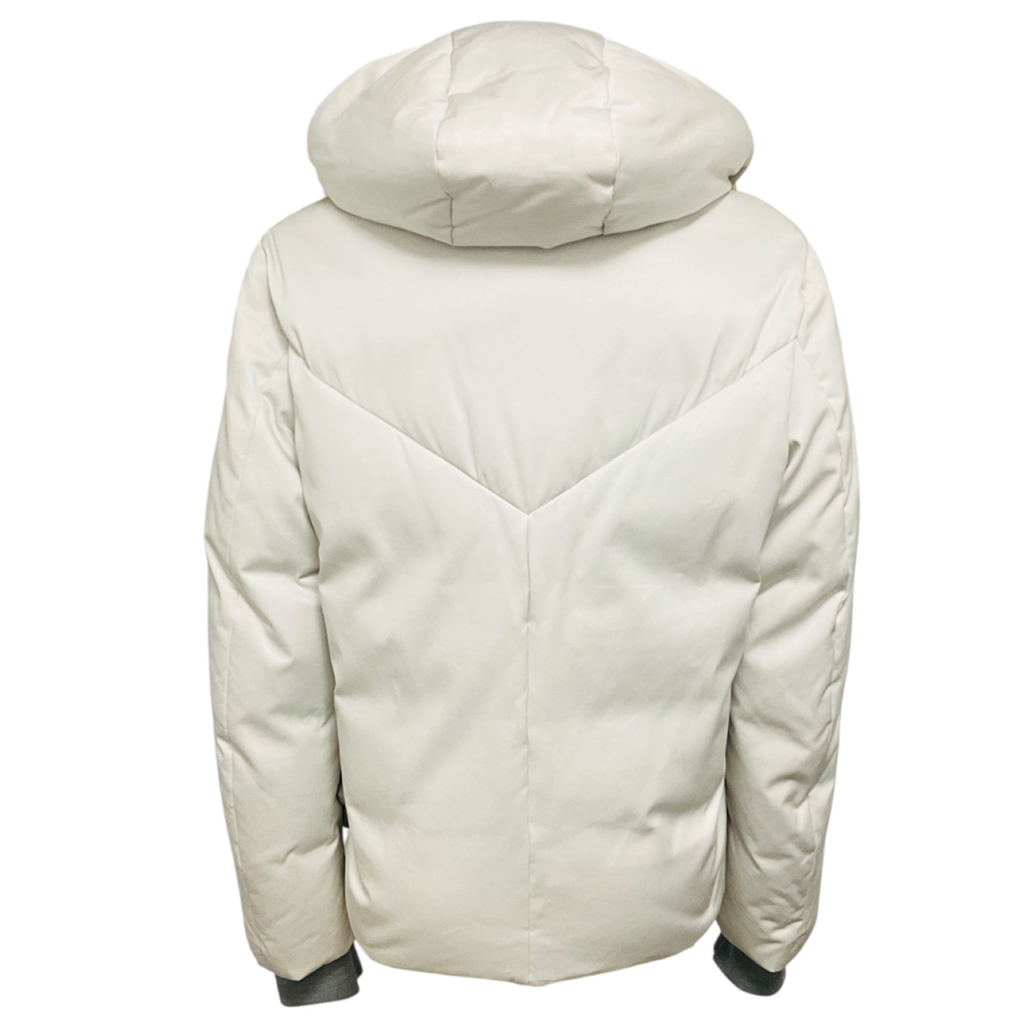 Balenciaga White Hooded Padded Puffer Jacket