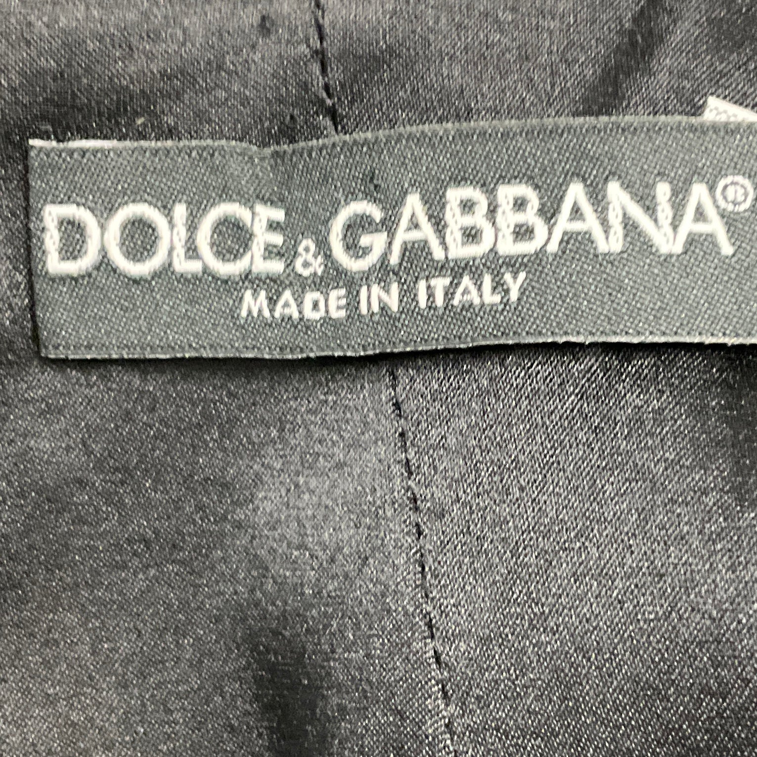 Dolce & Gabbana Charcoal Grey Lace Trimmed Short Sleeved Cashmere Dress