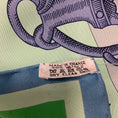 Load image into Gallery viewer, Hermes Blue / Green Multi Della Cavalleria Print Square Silk Twill Scarf
