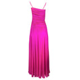Load image into Gallery viewer, Rochas Hot Pink Long Silk Satin Bustier Dress
