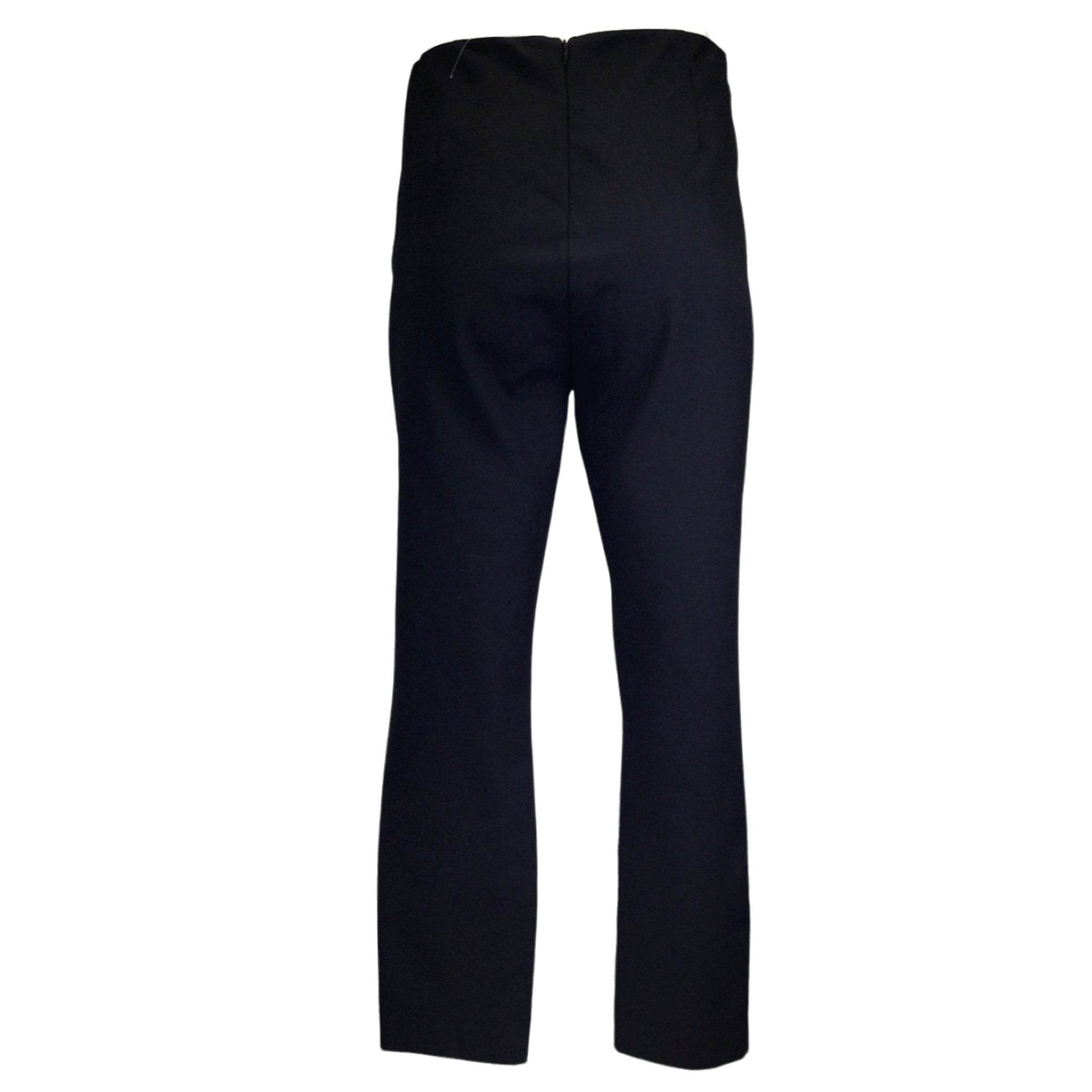 Rag & Bone Black Simone Equestrian Stretch Slim Fit Cropped Pant