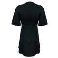 Load image into Gallery viewer, Dolce & Gabbana Charcoal Grey Lace Trimmed Short Sleeved Cashmere Dress
