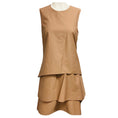 Load image into Gallery viewer, Brunello Cucinelli Tan Sleeveless Tiered Dress
