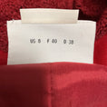 Load image into Gallery viewer, Akris Punto Red Zip Front Embroidered Crochet Wool Knit Jacket
