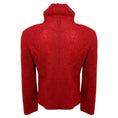 Load image into Gallery viewer, Akris Punto Red Zip Front Embroidered Crochet Wool Knit Jacket
