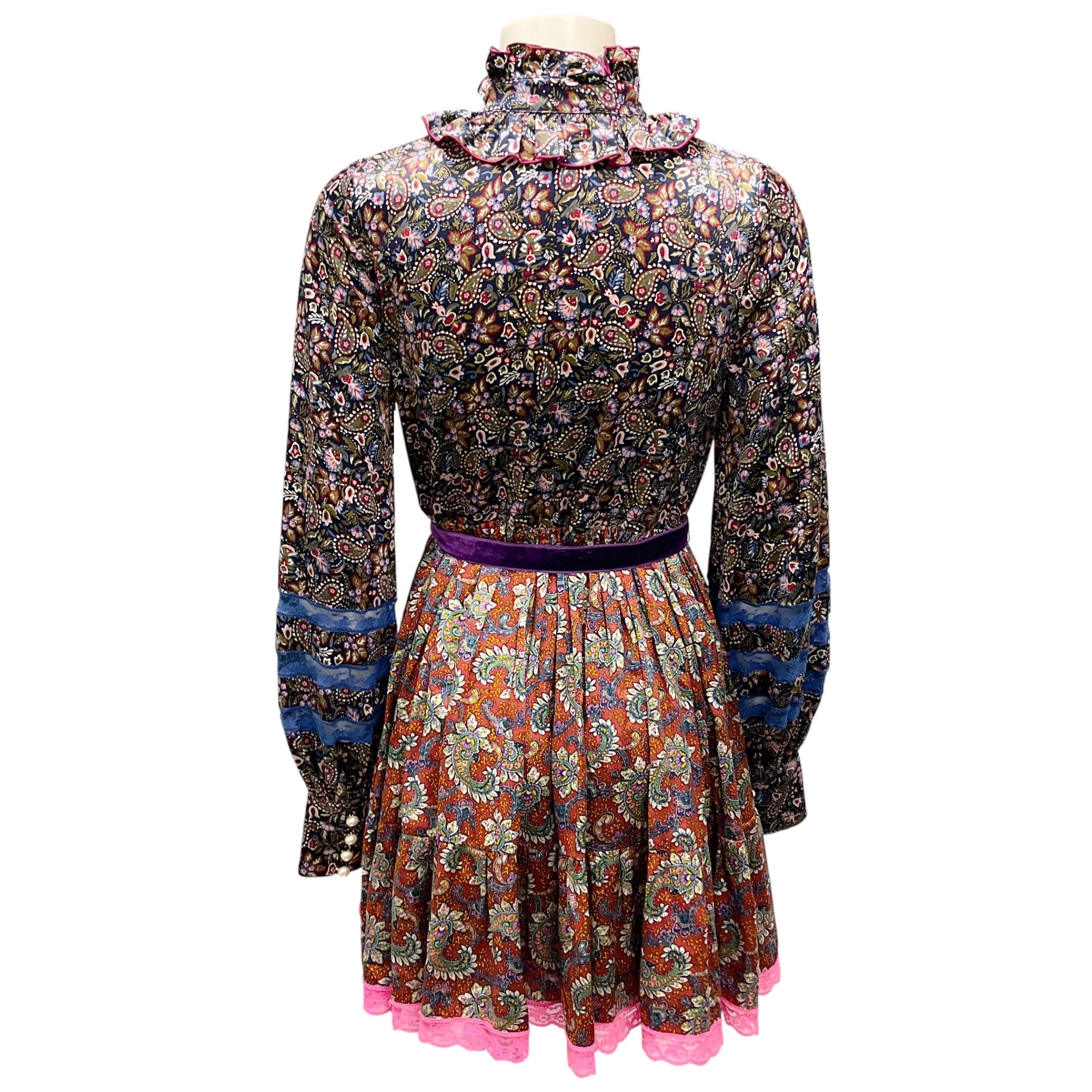 Marc Jacobs Olive Multi Printed Silk Dress