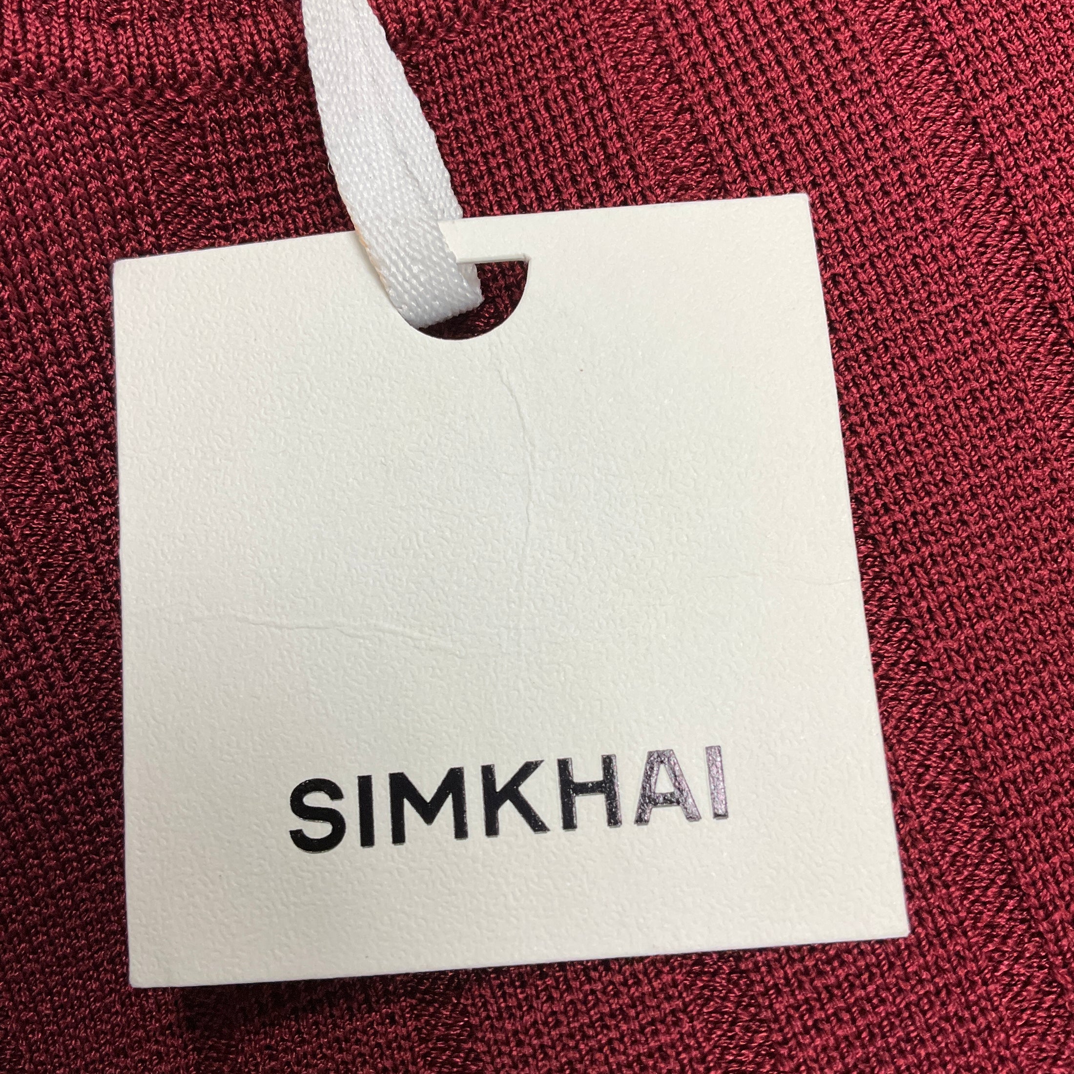 Simkhai Oxblood Claire Mini Dress