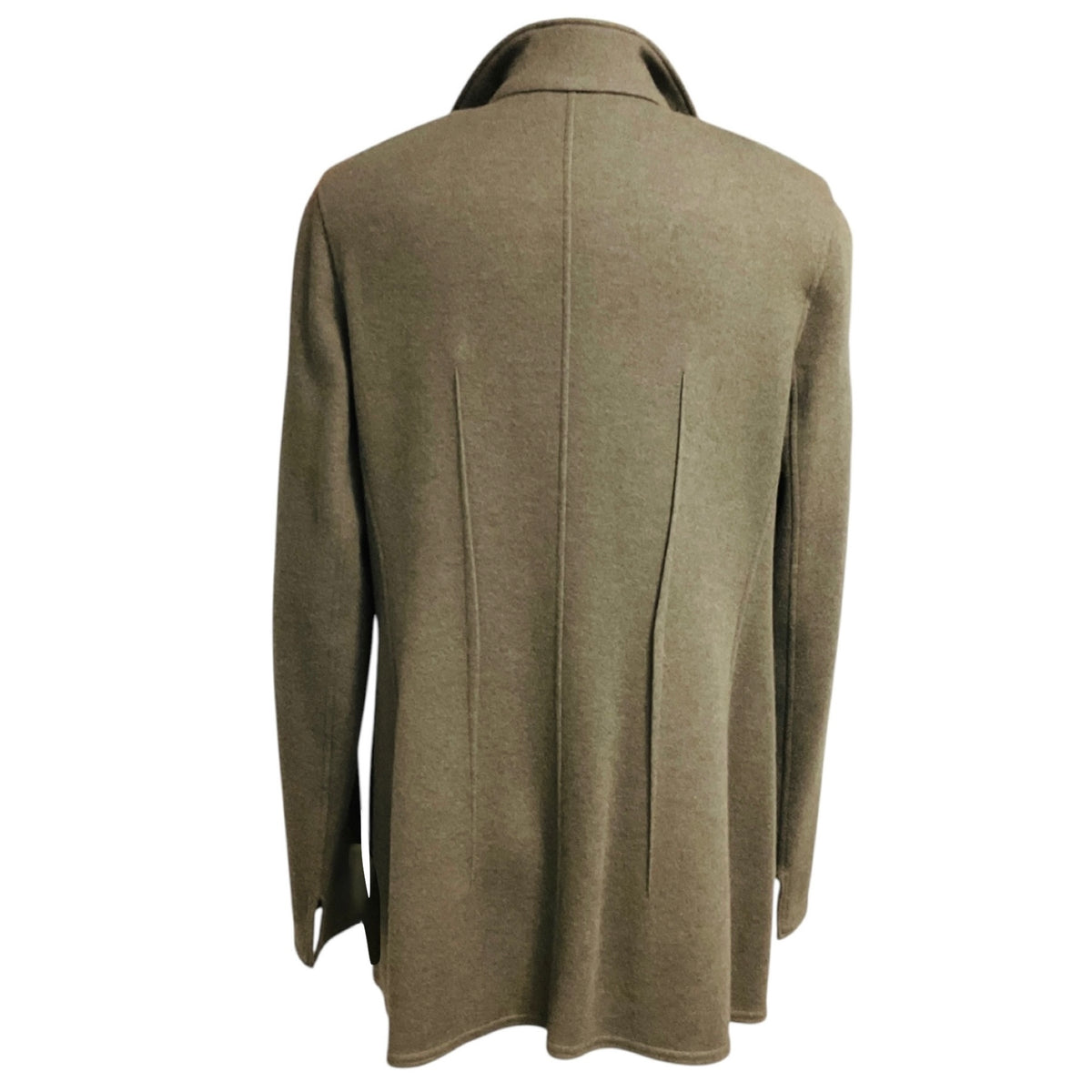 Akris Taupe Cashmere Knit Blazer Jacket