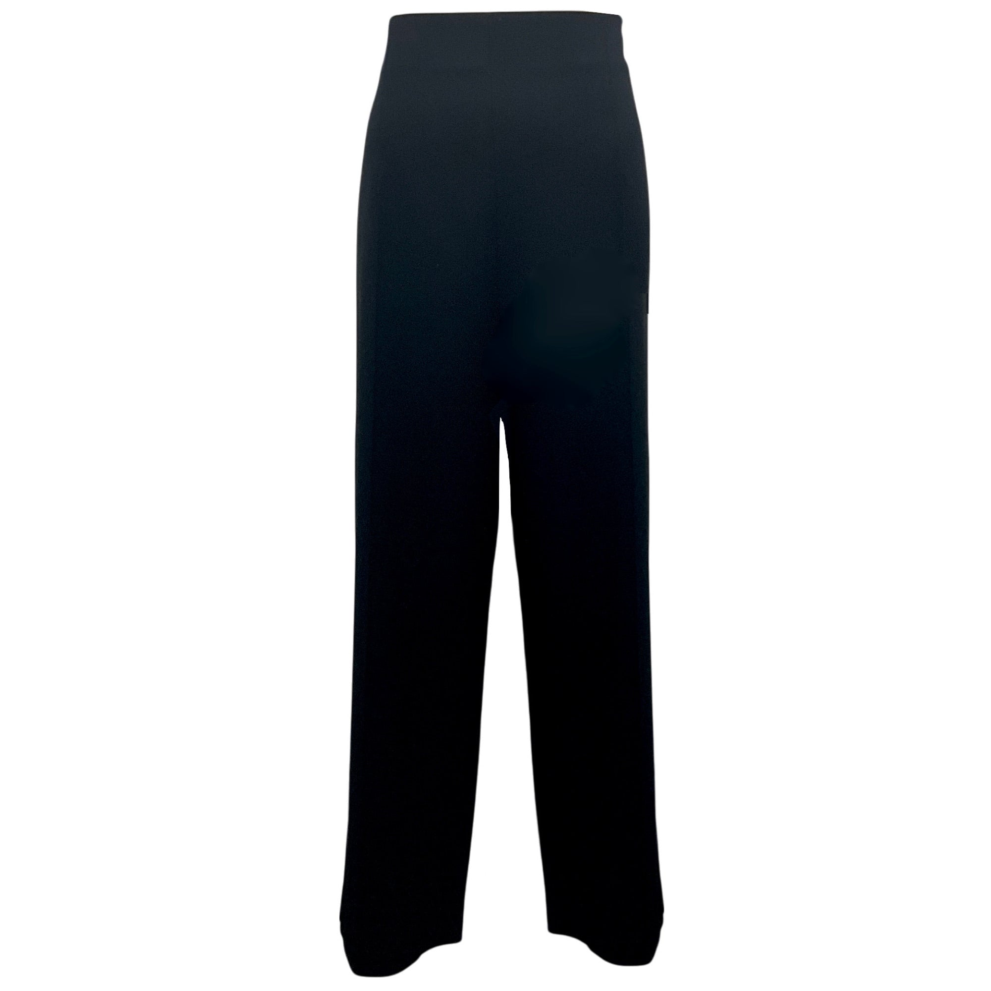 St. John Black Fall 2019 Cropped Wool Pants