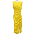 Load image into Gallery viewer, Lela Rose Lemon Ruched Seamed Midi Dress
