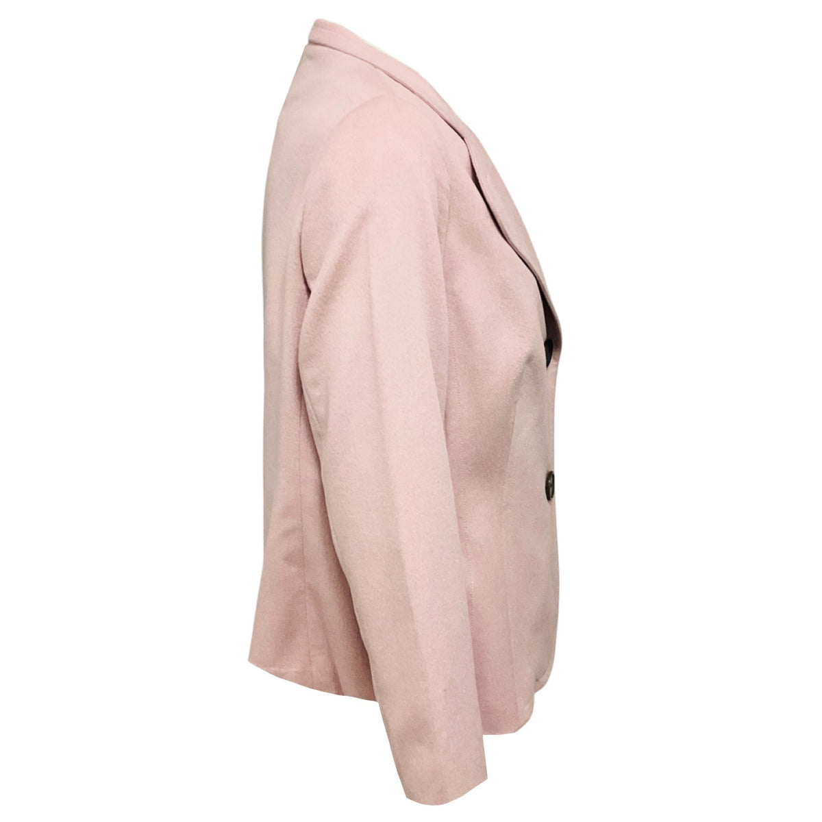 Akris Punto Light Pink Button Front Angora Blazer Jacket