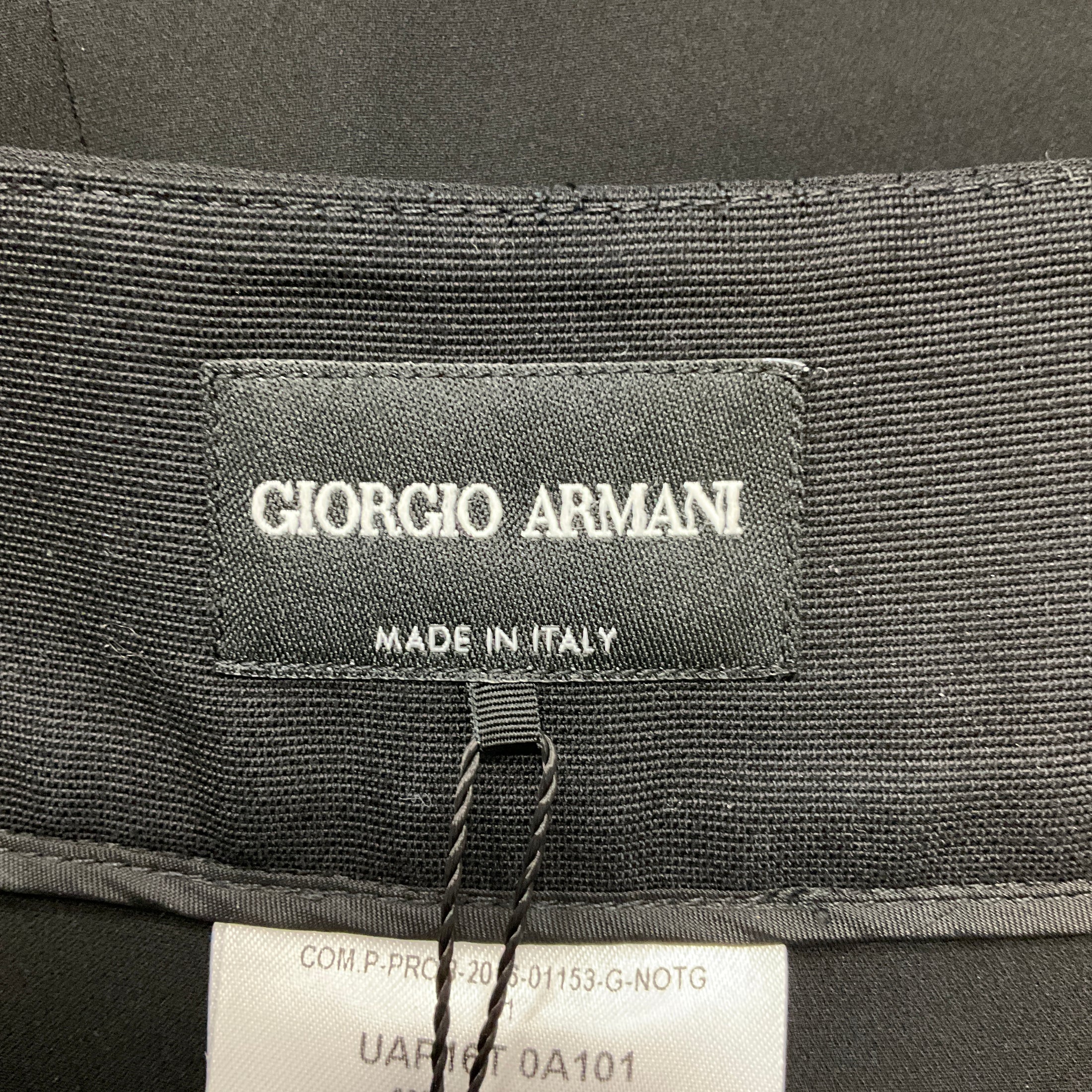 Giorgio Armani Black Silk Crepe Shorts