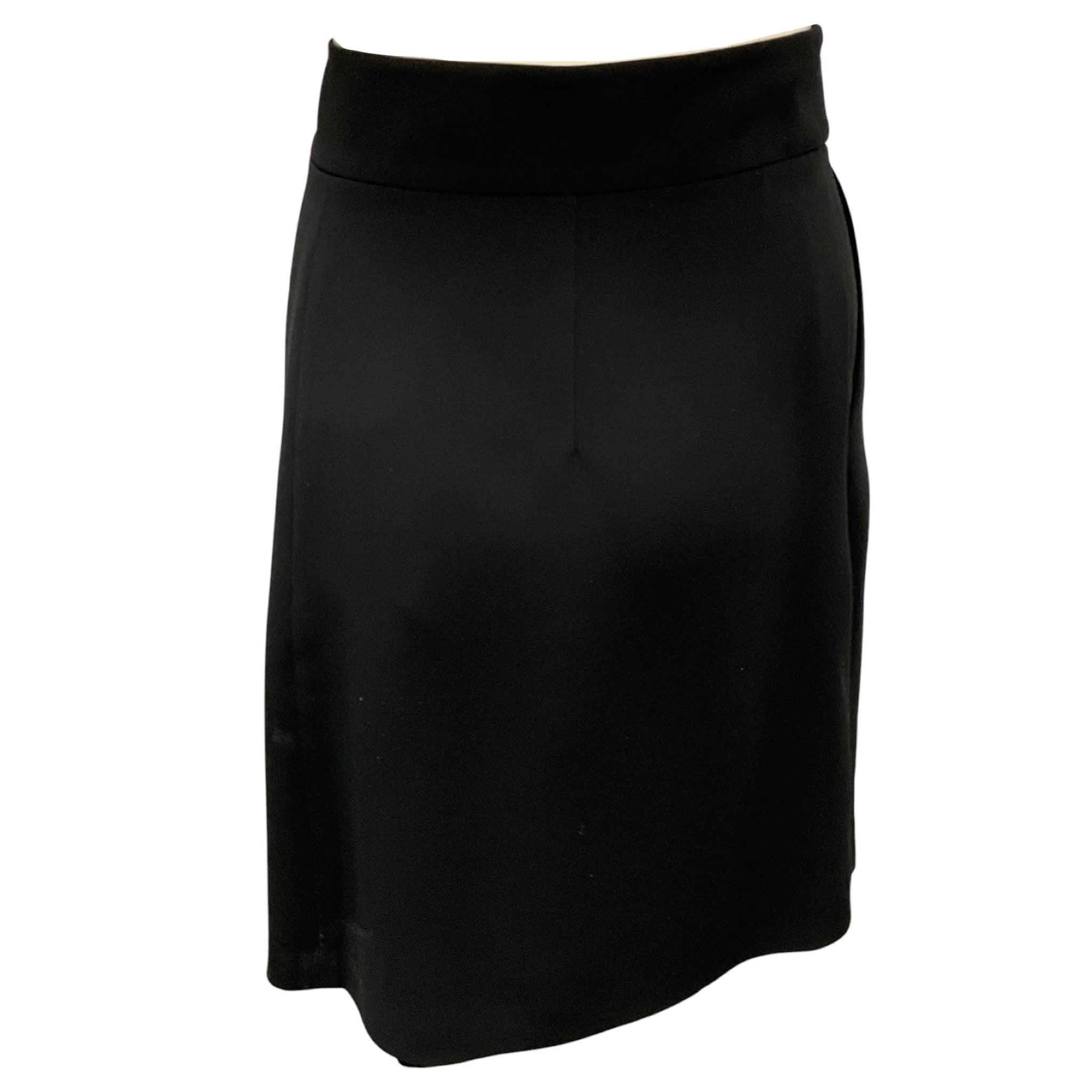 Giorgio Armani Black Silk Crepe Shorts