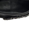 Load image into Gallery viewer, Aminah Abdul Jillil Black Crystal Embellished Leather Soleil Bootie
