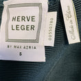 Load image into Gallery viewer, Herve Leger Pacific Blue Ariana Bandage Knit Dress with Zig Zag Cut Out Trim
