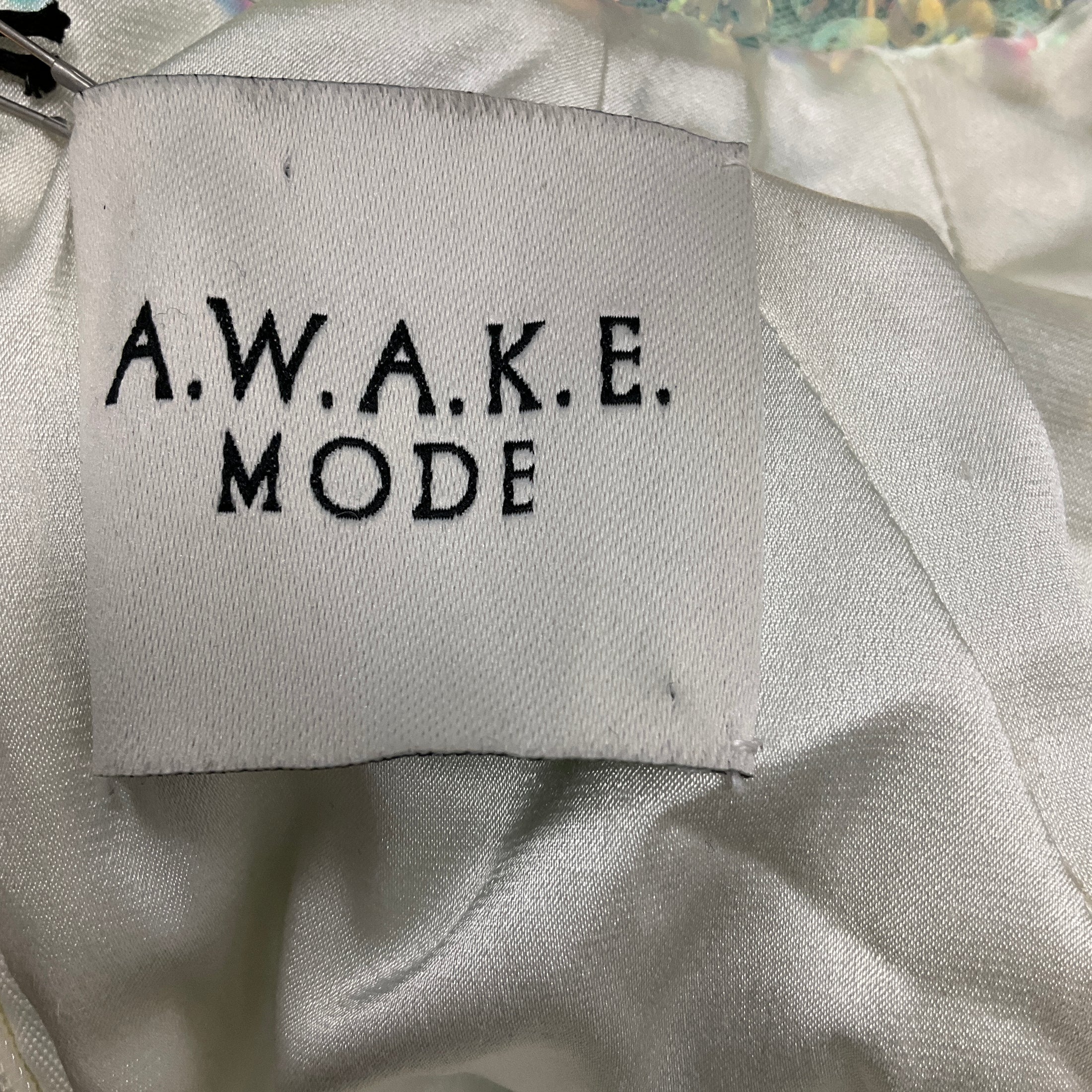 A.W.A.K.E. MODE Mint Turtleneck Paillette Top