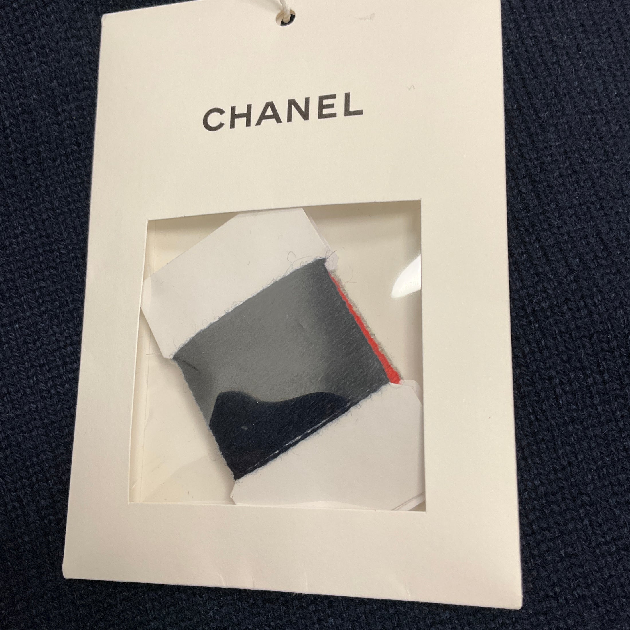 Chanel Navy Multi 2017 Gabrielle Coco Cashmere Knit Pullover Sweater