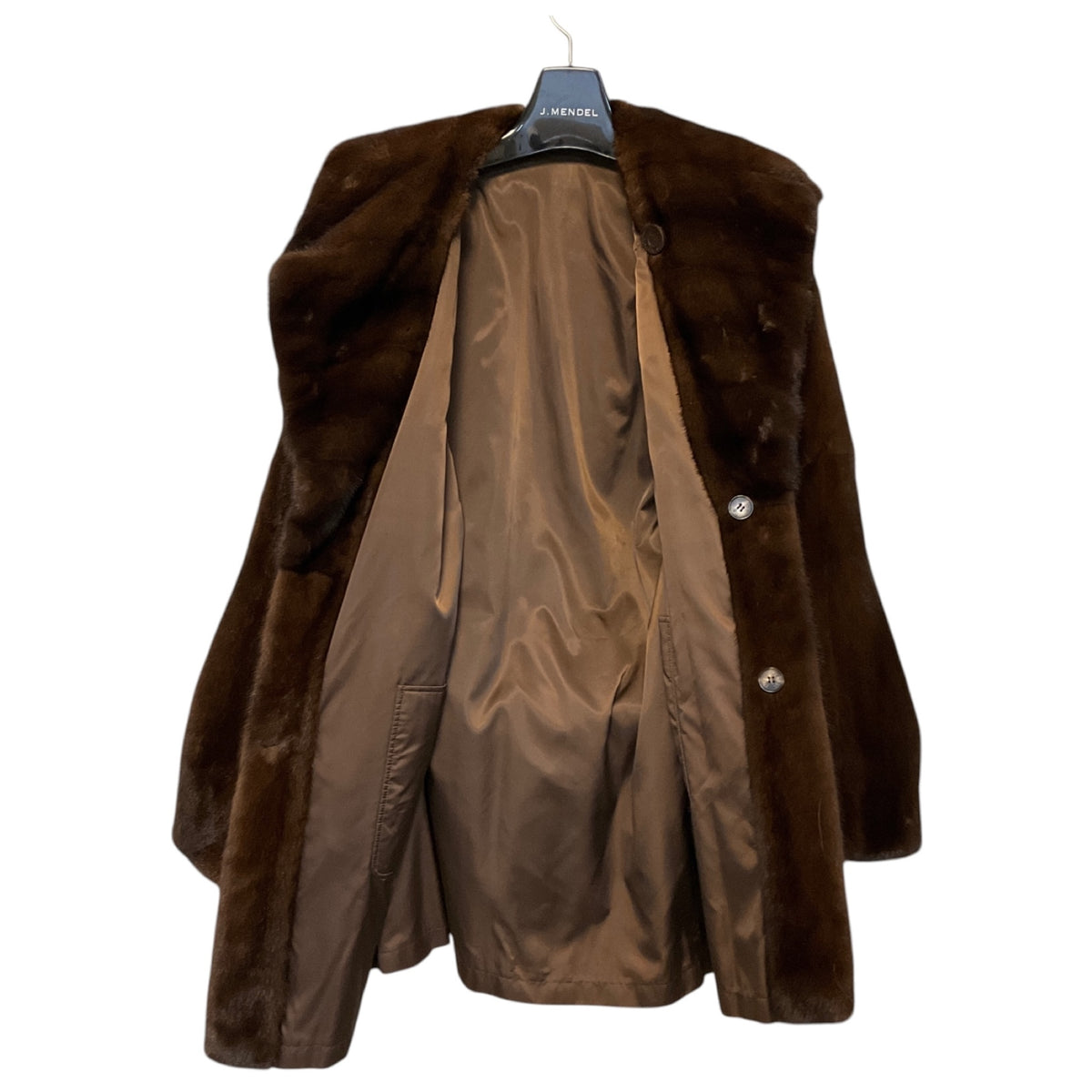 J. Mendel Brown Reversible Mink Fur Coat