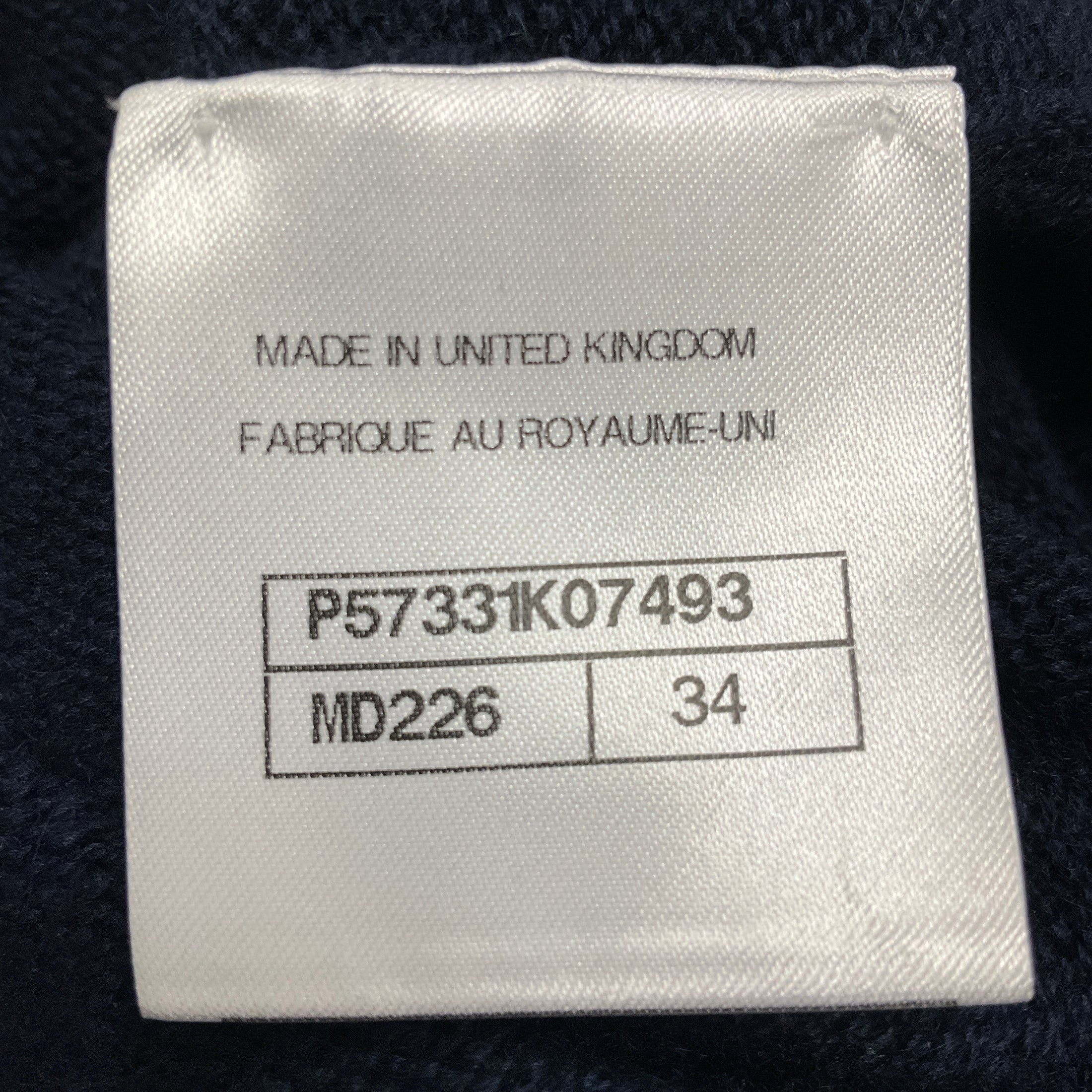 Chanel Navy Multi 2017 Gabrielle Coco Cashmere Knit Pullover Sweater