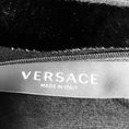 Load image into Gallery viewer, Versace Black Jersey Velour Jacquard Zebra Midi Dress
