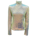 Load image into Gallery viewer, A.W.A.K.E. MODE Mint Turtleneck Paillette Top
