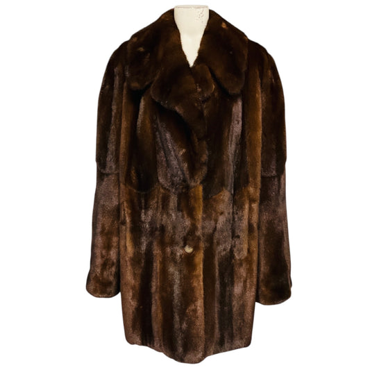 J. Mendel Brown Reversible Mink Fur Coat