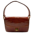 Load image into Gallery viewer, Hermes Vintage Light Brown Alligator Skin Leather 24 Faubourg Saint Honore Handbag 
