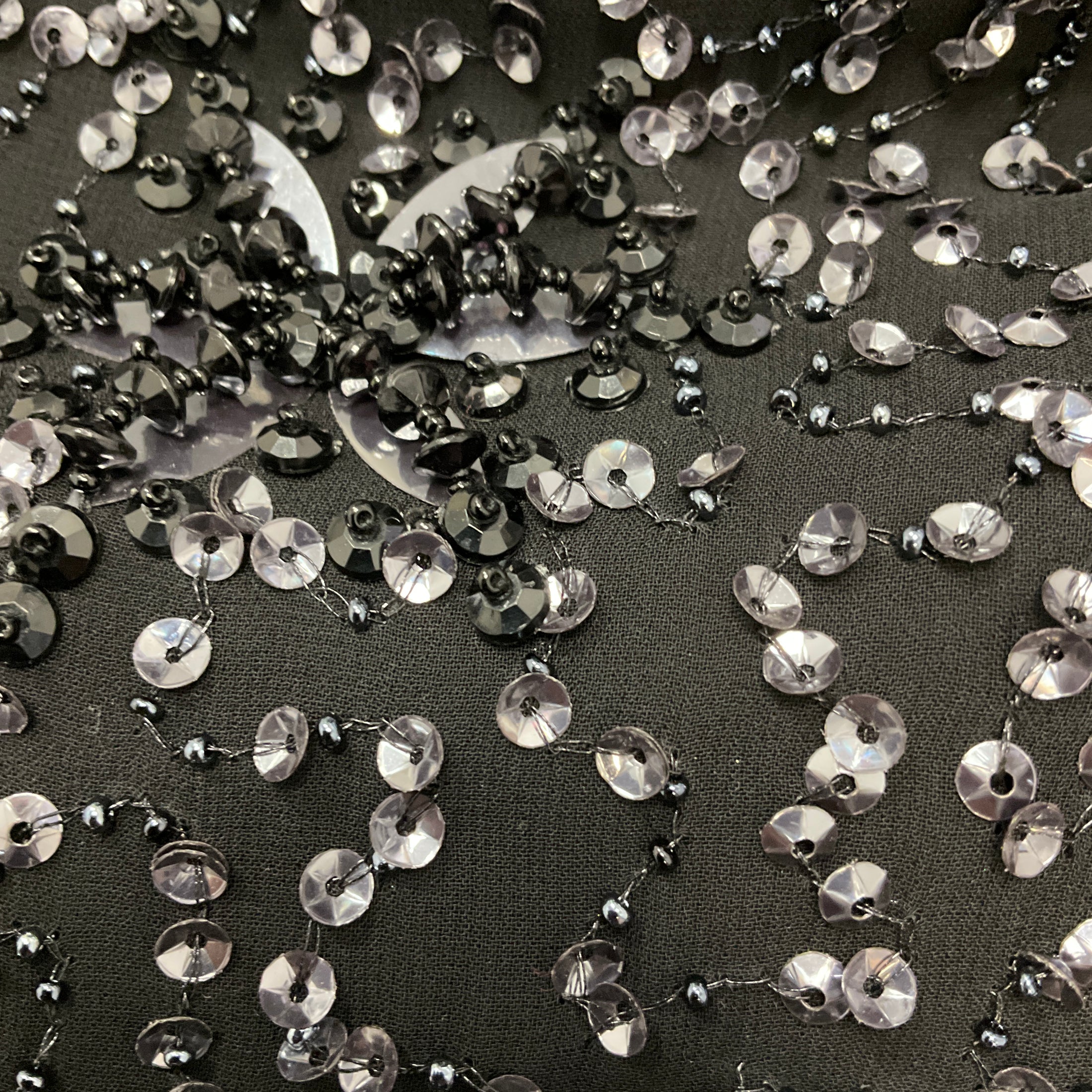 Armani Collezioni Black Embellished Cocktail Dress