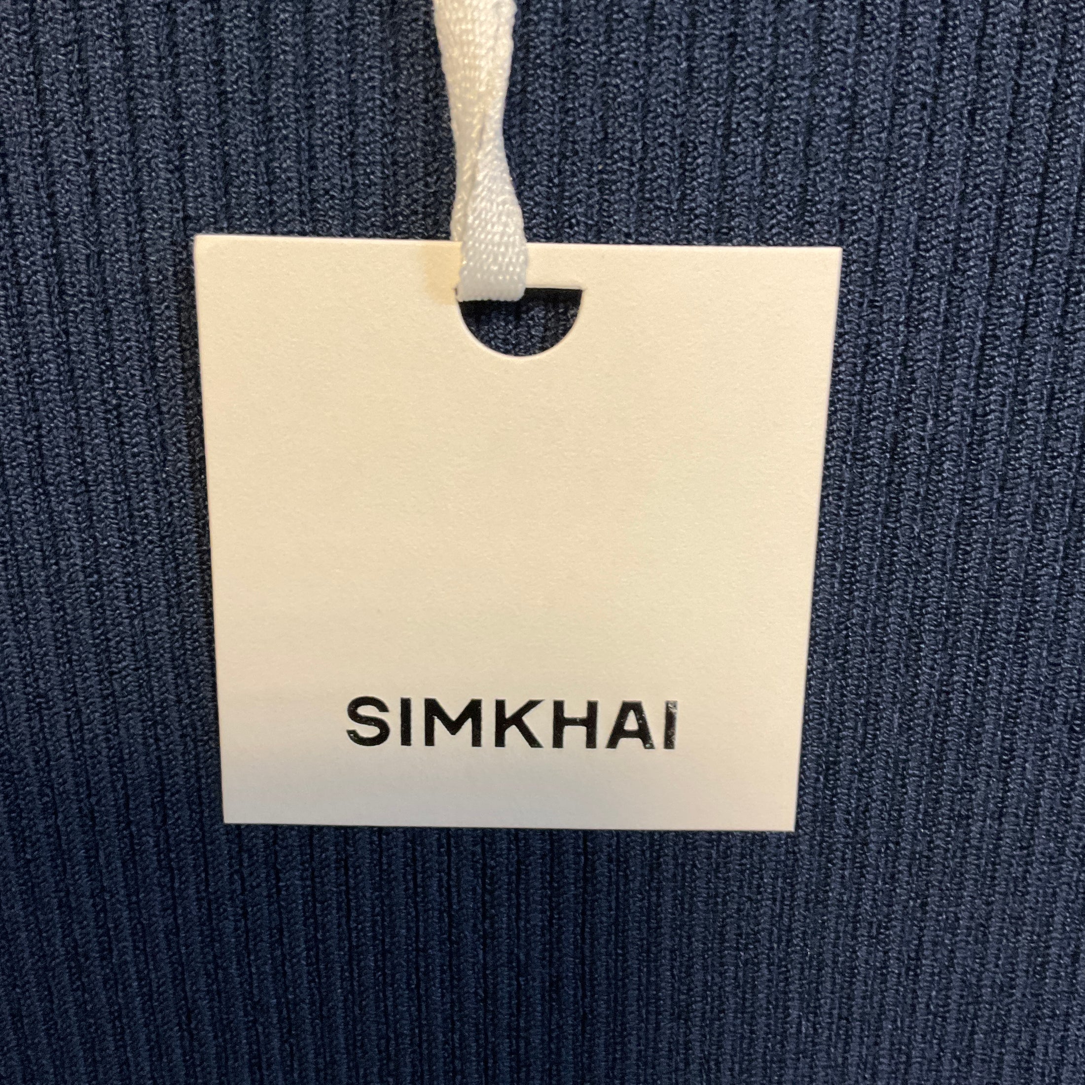 Simkhai Midnight Kenlie Taffeta Knit Midi Dress