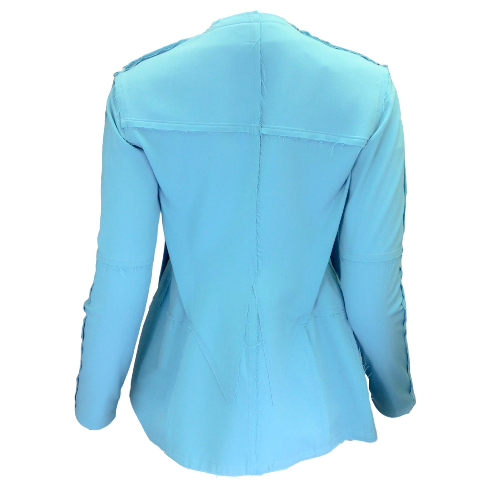 Talia Byre Turquoise Wool Stretch Jacket