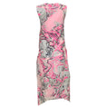 Load image into Gallery viewer, Sies Marjan Hot Pink Multi Lena Scribble V Neck Shift Dress
