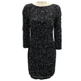 Load image into Gallery viewer, Armani Collezioni Black Embellished Cocktail Dress
