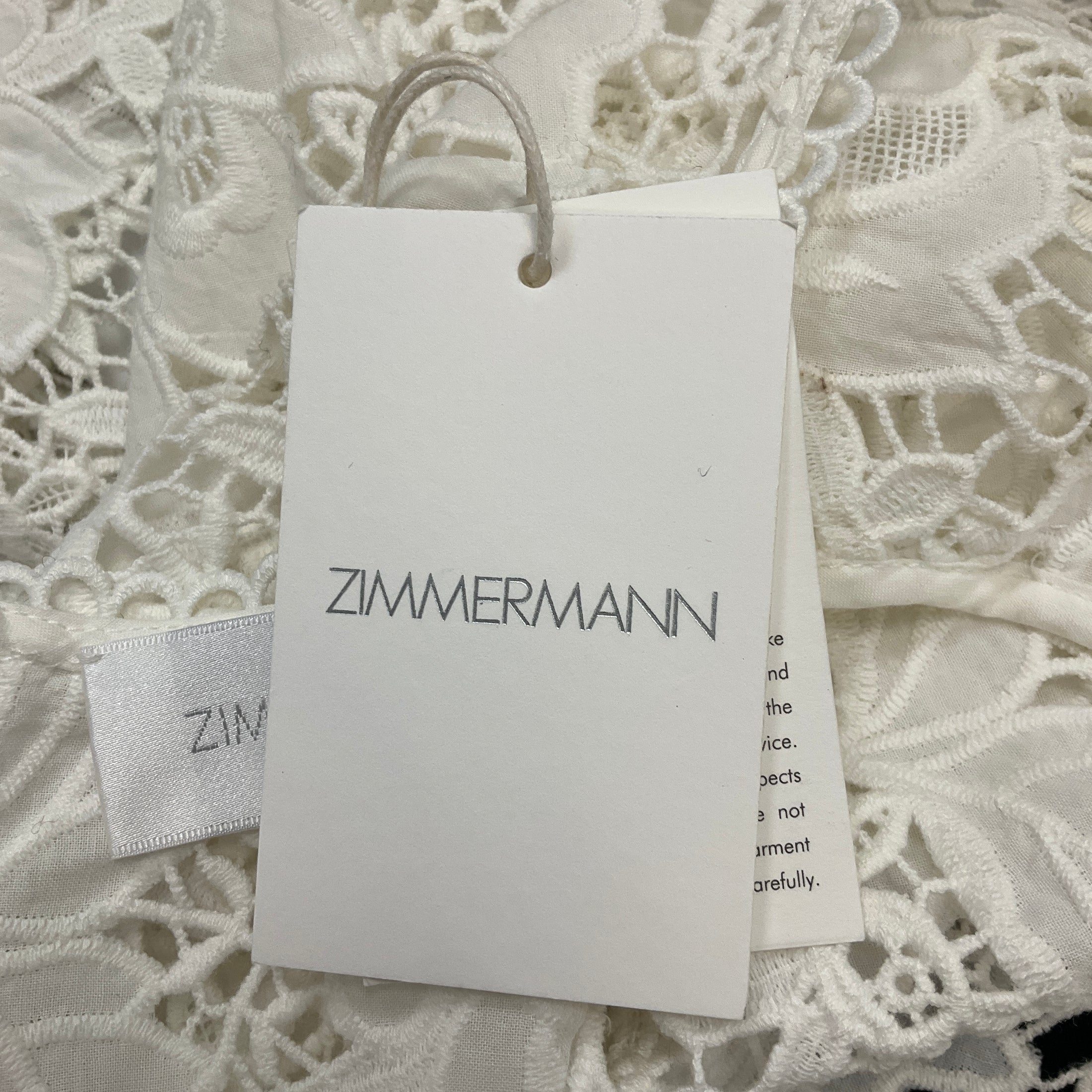 Zimmermann Ivory Aerial Lace Top