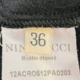 Load image into Gallery viewer, Nina Ricci Black Puckered Cotton Pique Midi Dress with Silk Collar
