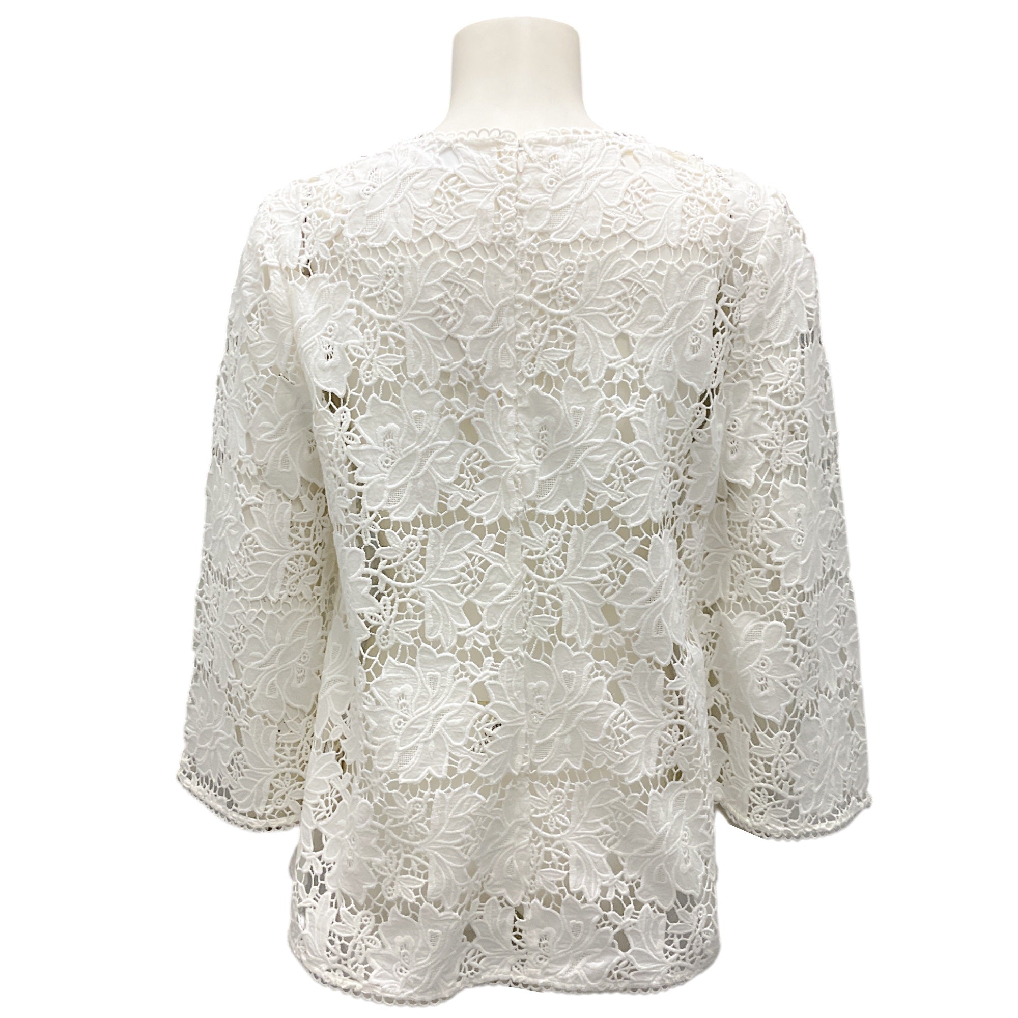 Zimmermann Ivory Aerial Lace Top