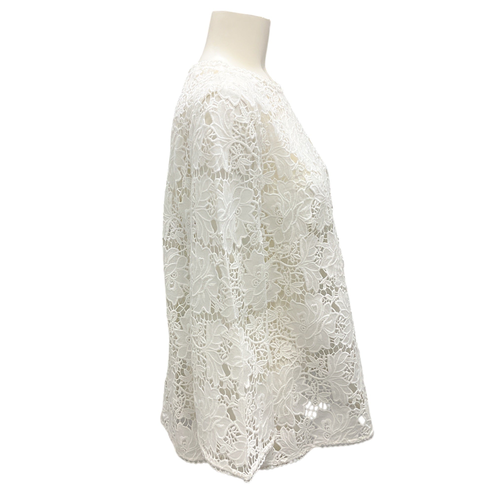 Zimmermann Ivory Aerial Lace Top