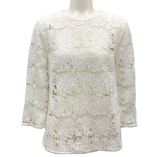 Zimmermann Ivory Aerial Lace Top