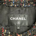 Load image into Gallery viewer, Chanel 2017A Black / Gold / Red / Navy Tweeded Tulle Jacket
